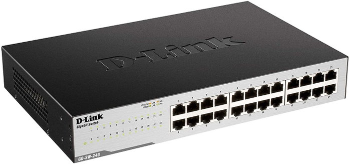 D-Link GO-SW-24G Switch Gigabit de 24 puertos, No administrado D-Link GO-SW-24G Switch Gigabit de 24 puertos, No administrado